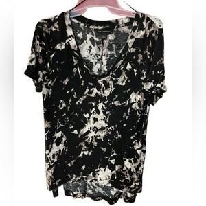 Rock & Republic womens short sleeve high-low shirt‎